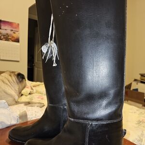 Womens size 6.5 solid leather equestrian boots